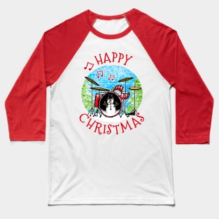 Christmas Drummer Drums Musician Xmas 2022 Baseball T-Shirt